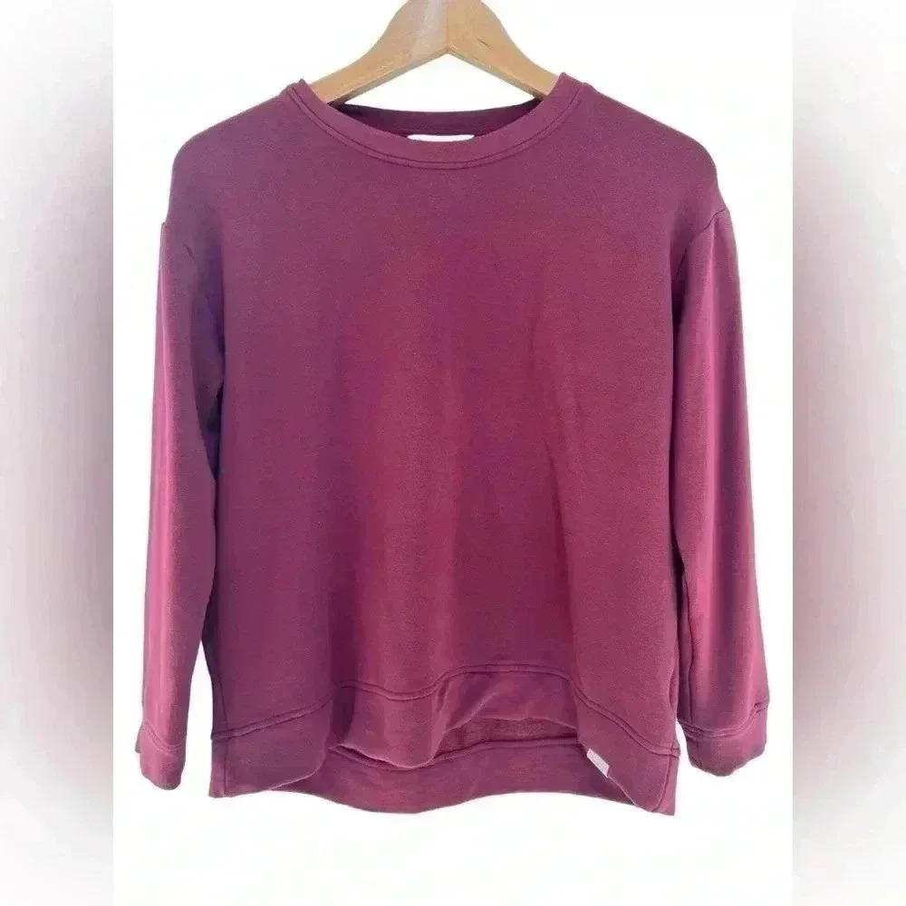 Orvis Women's Dropped Shoulder Crewneck Long Sleeve Pullover Size Small